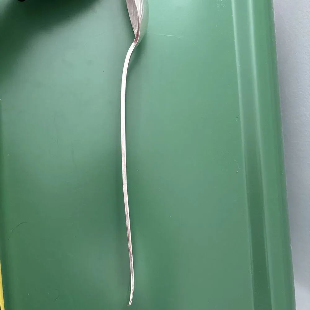 Huge 14 Inch Fiddle & Thread Pattern Basting Silver Plated Serving Spoon